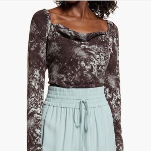 Nordstrom Open Edit Long Sleeve Top - NWT